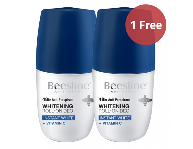 Beesline Roll-On Deo 48H Whitening + Vitamin C 1+1 Offer