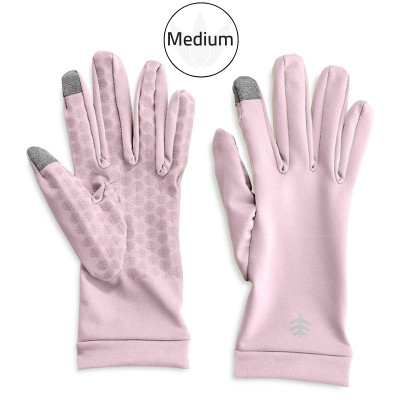 Coolibar Gloves Pink MEDIUM