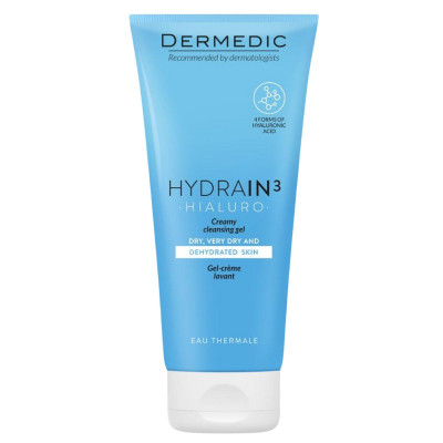 Dermedic Hydrain3 Creamy Cleansing Gel 200ml