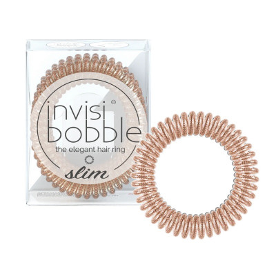 Invisibobble SLIM - Bronze and Beads  (3 Pieces)