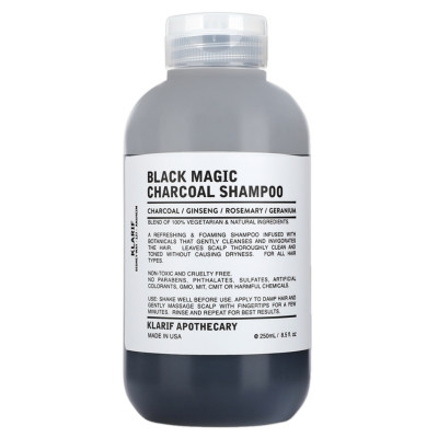 Klarif Black Magic Charcoal Shampoo 250ml