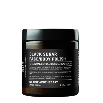 Klarif Black Sugar Face & Body Polish 125g