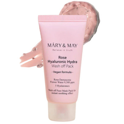 Mary & May Rose Hyaluronic Hydra Wash Off Mask 30g
