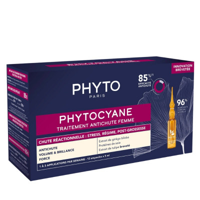 Phyto Phytocyane Hair Loss Treatment Recreational Women 12x5ml