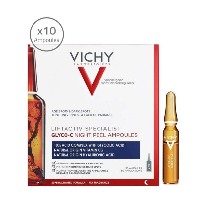 Vichy Liftactiv Glyco-C Night Peel Ampoules (10 Ampoules x 2ml)